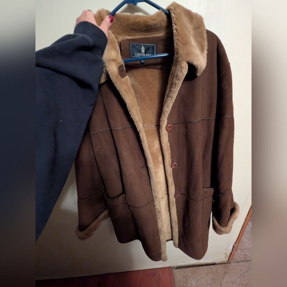 London Fog Brown Shearling Jacket